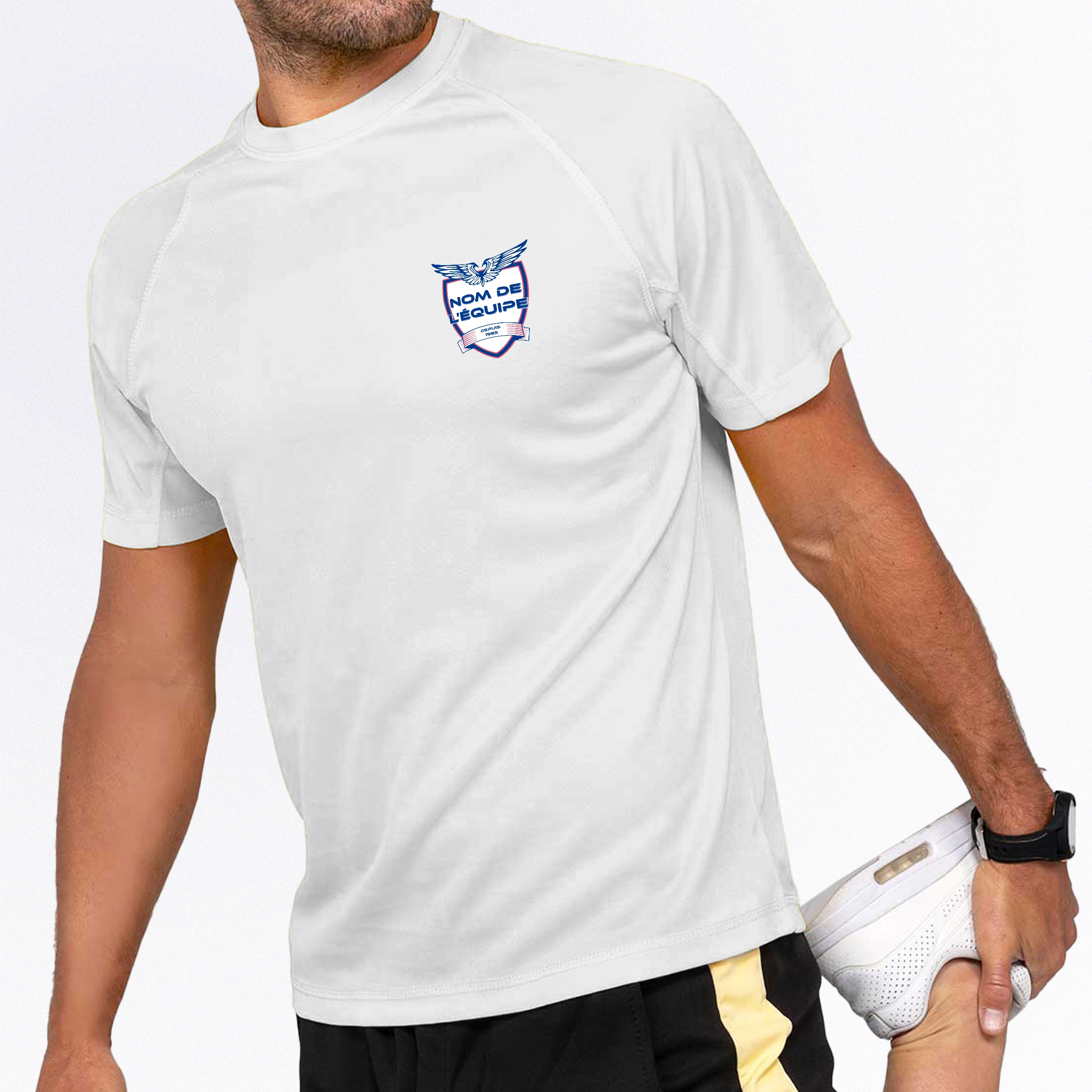 T-Shirt Sport Blanc Homme