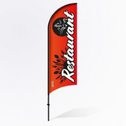 drapeau-oriflamme-1prime-windflag-restaurant-rouge